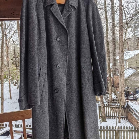 Martino Black Wool trenchcoat - Picture 4 of 4
